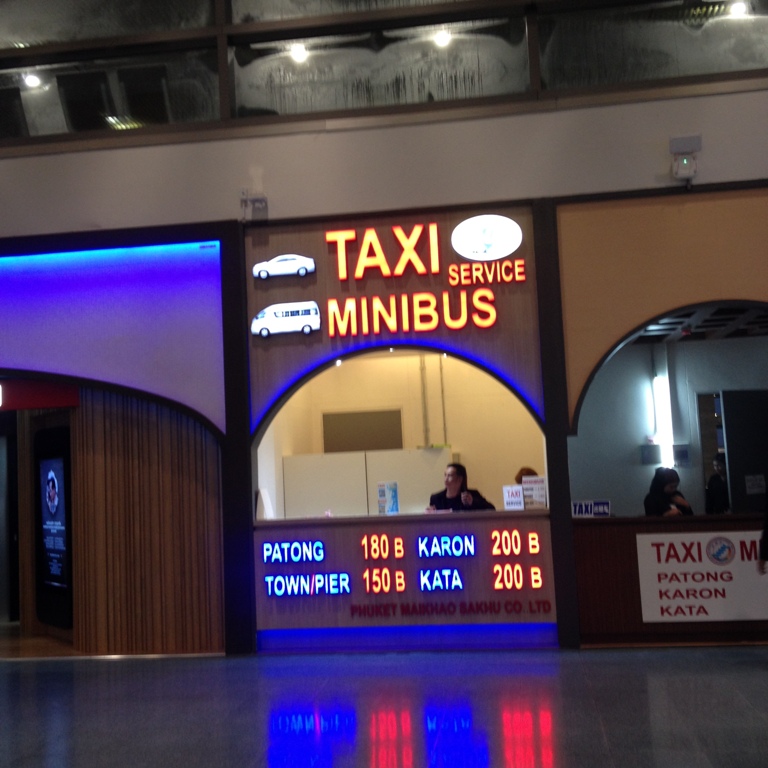 phuket international terminal Exit-Taxi Counter